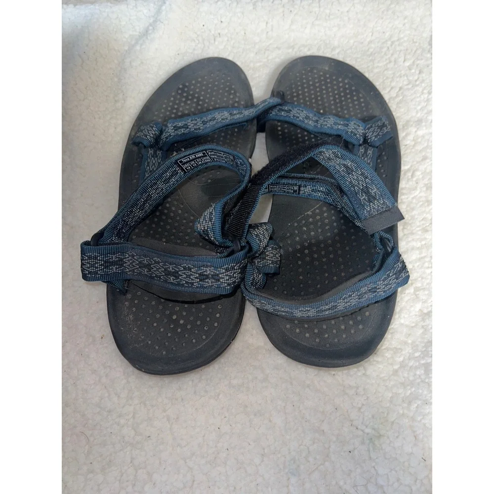 Teva Mens Hurricane XLT2 Sport Sandals Blue Gray Geometric 6502 Size 14